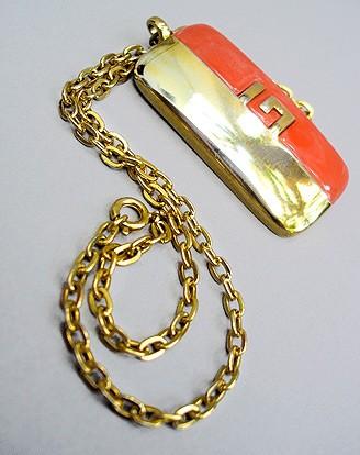 70S GIVENCHY CORAL NECKLACE